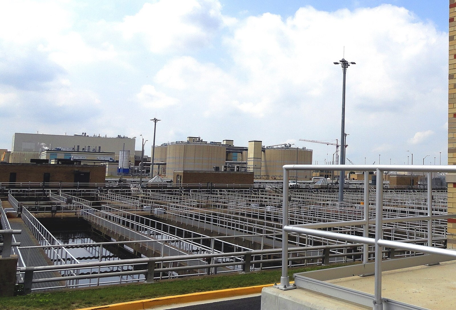 Secondary sedimentation tanks at Blue Plains Advanced Wastewater Treatment Plant in Washington, D.C.